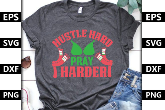 Review: Christmas Quote SVG Design, Hustle Hard